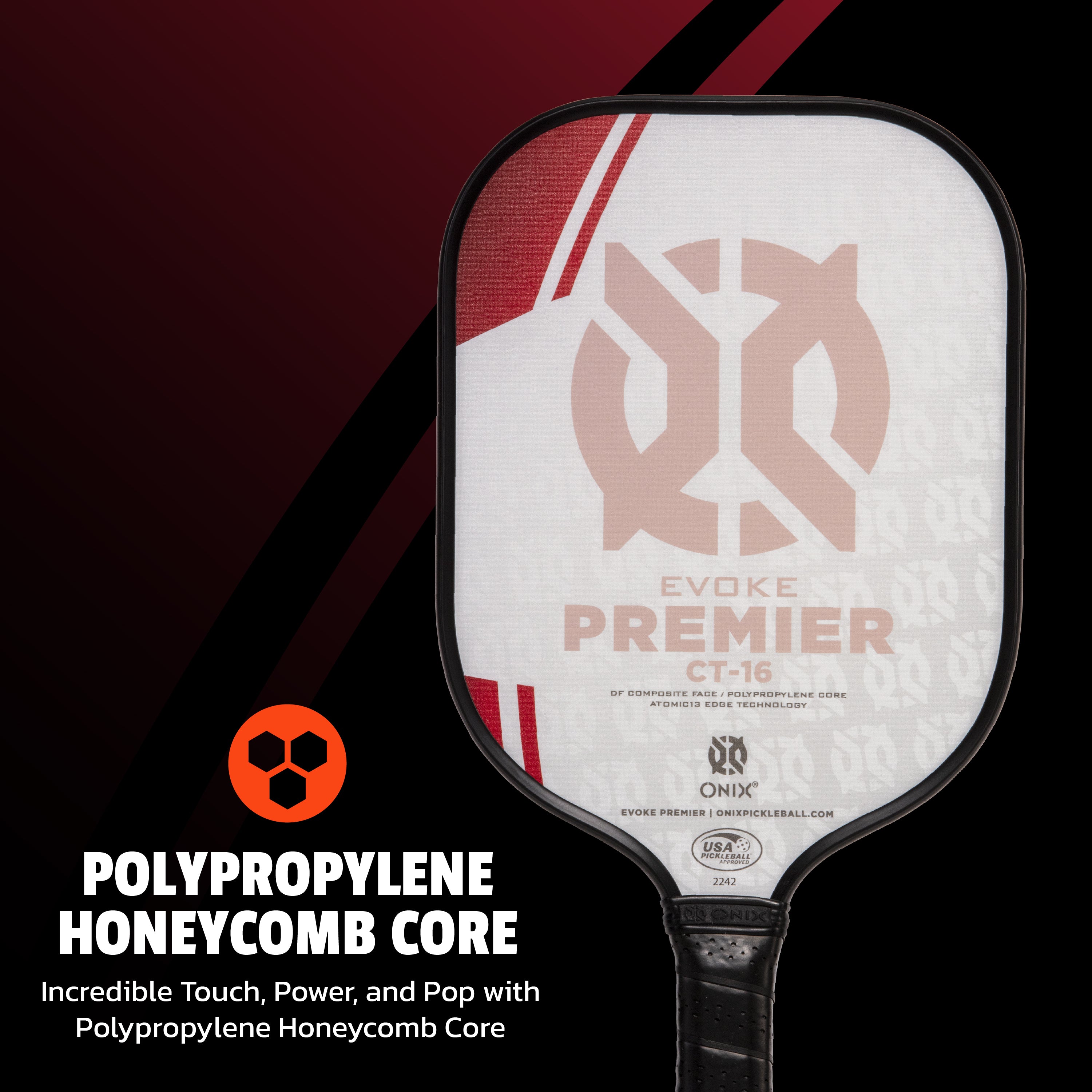 onix-pickleball-evoke-premier-ct-16-pickleball-paddle-widebody image 2