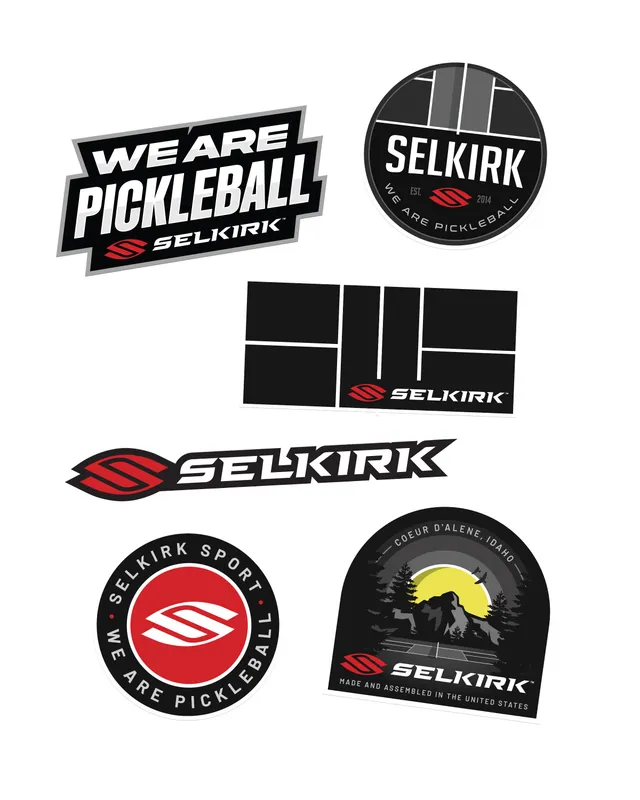 selkirk-sport-two-tone-pickleball-sticker-6er-set-2 image 1
